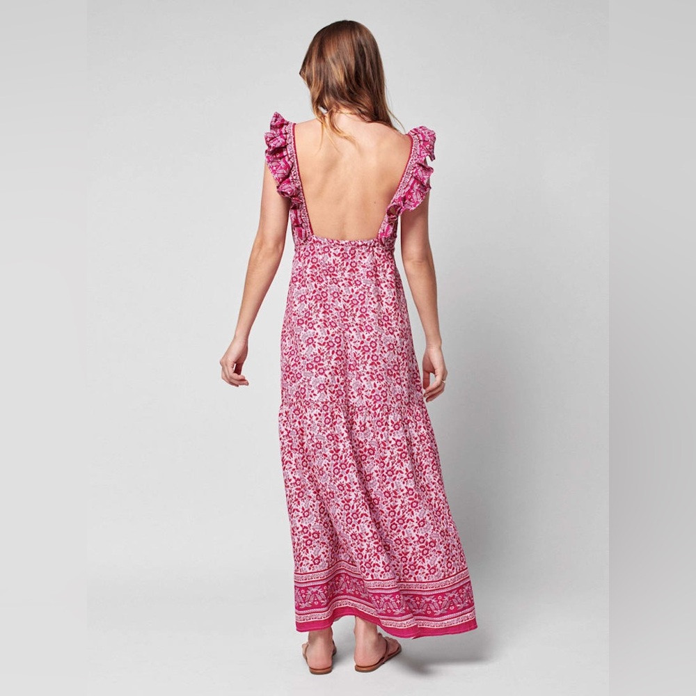 Faherty Hyland Dress In Sun Up Block Print